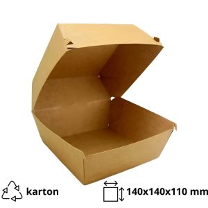 Kutija za hamburger 140х140х105 mm kraft 100 kom