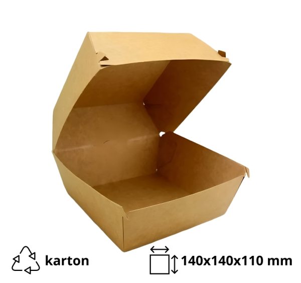 Kutija za hamburger 140х140х105 mm kraft 100 kom