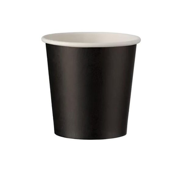 Papirna čaša 100 (120) ml d=62 mm 1-sloj, сrni SUP, 50 št