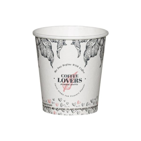 Čaša papirnata 1-sl 100 ml d=62 mm bela SUP 50 kom