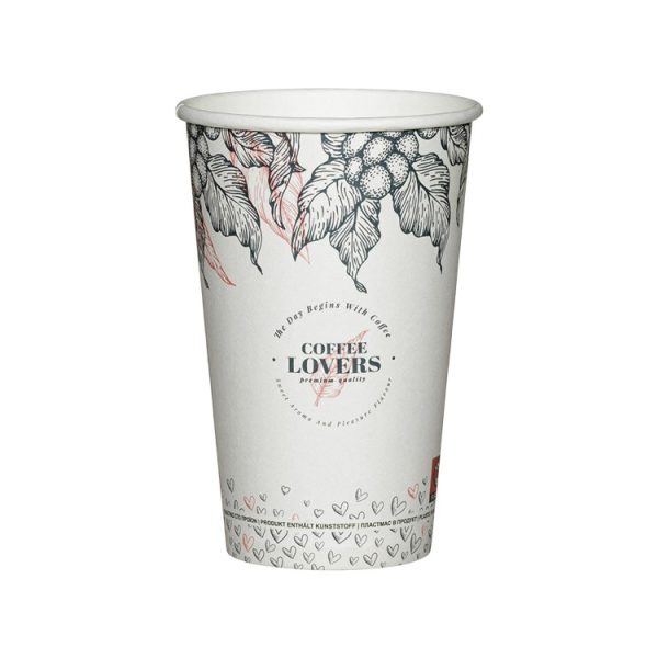 Čaša papirnata 1-sl 450 ml d=90 mm Coffee Lovers SUP 50 kom