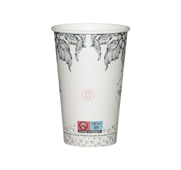 Čaša papirnata 1-sl 450 ml d=90 mm Coffee Lovers SUP 50 kom