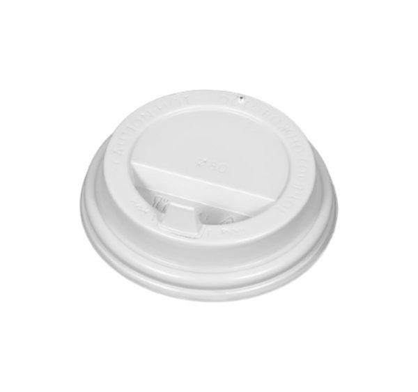 Poklopac sa jezičkom PS d=80 mm bela