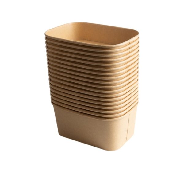 Papirnata posuda 1000 ml 170х120 mm kraft [300 kom/pak]