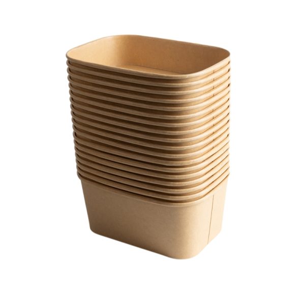 Papirnata posuda 1000 ml 170х120 mm kraft [300 kom/pak]