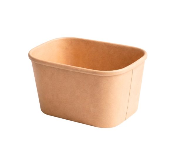 Papirnata posuda 1000 ml 170х120 mm kraft [300 kom/pak]