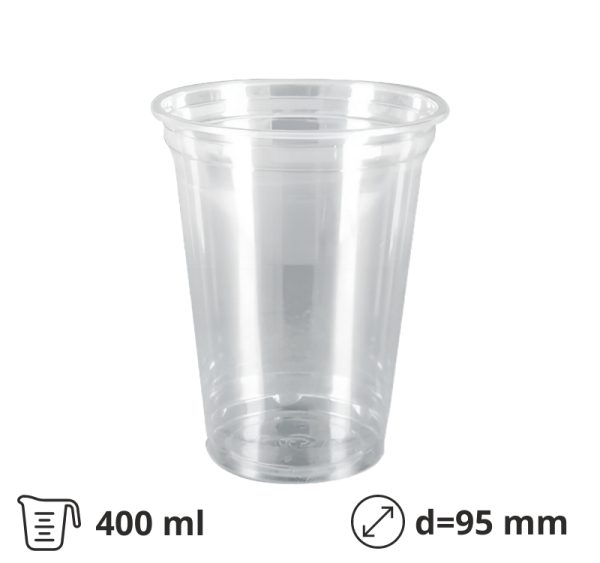 Čaša rPET 400 ml d=95 mm 100 kom