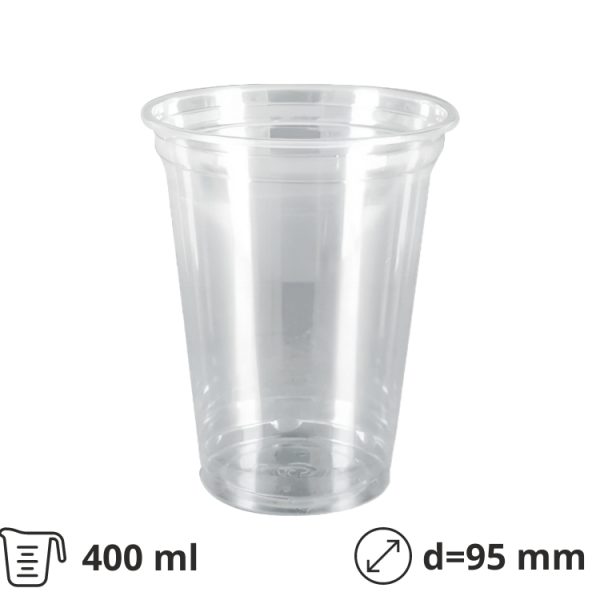 Čaša rPET 400 ml d=95 mm 100 kom