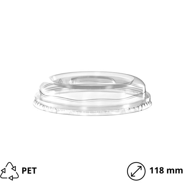 Poklopac za čaše za desert PET 260 ml 50 kom
