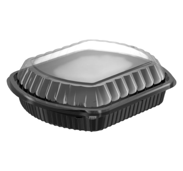 PP posuda sa poklopcem 240х204×68 mm 1050 ml crna [100 kom/pak]