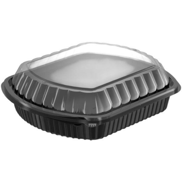 PP posuda sa poklopcem 240х204×68 mm 1050 ml crna [100 kom/pak]