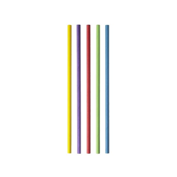 Slamčice papirne MIX 5 l=21 mm d=8 mm 500 kom/pak