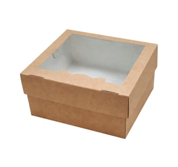 Pakovanje za muffine  sa prozorom EURO MUF 4 160x160x100 mm 25 kom/pak