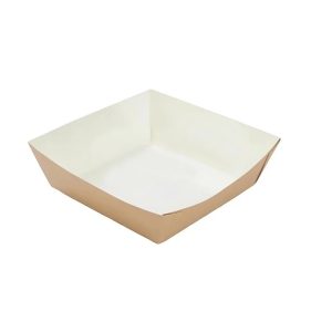 Kartonske posude za pomfrit 139х139х40 mm kraft 50 kom