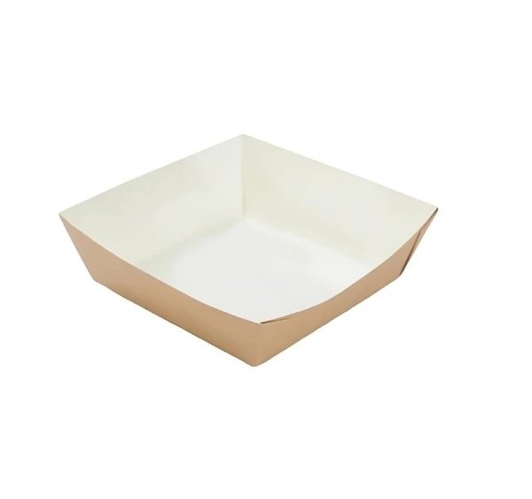 Kartonske posude za pomfrit 139х139х40 mm kraft 50 kom
