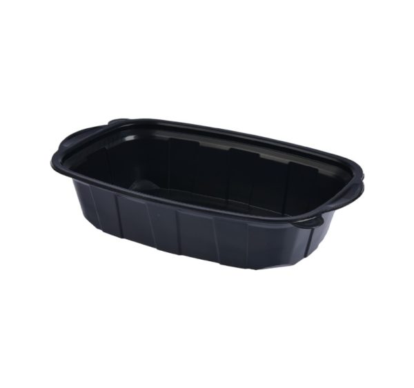 Posuda PP za toplu hranu 220х138х42 mm 500 ml crna [50 kom/pak]