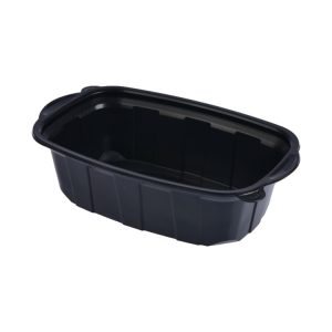 Posuda PP za toplu hranu 220х138х58 mm 750 ml crna [50 kom/pak]
