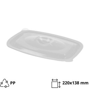 Poklopac РР 220х138 mm za posudu 500/750/1000 ml transparentan [50 kom/pak]
