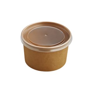Papirnata posuda sa PP poklopcem 480 ml d=110 mm kraft