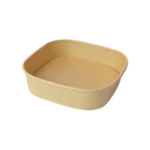 Papirnata posuda 1000 ml 170х170х56 mm, kraft 50 kom