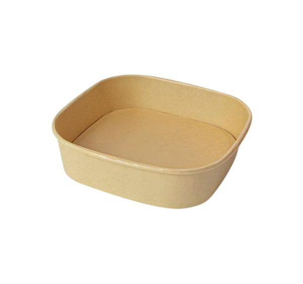 Papirnata posuda 1000 ml 170х170х56 mm, kraft 50 kom