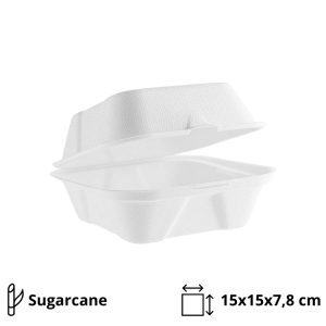 Posuda za burger PULP 150х150х78 mm 50 kom