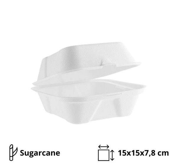 Posuda za burger PULP 150х150х78 mm 50 kom