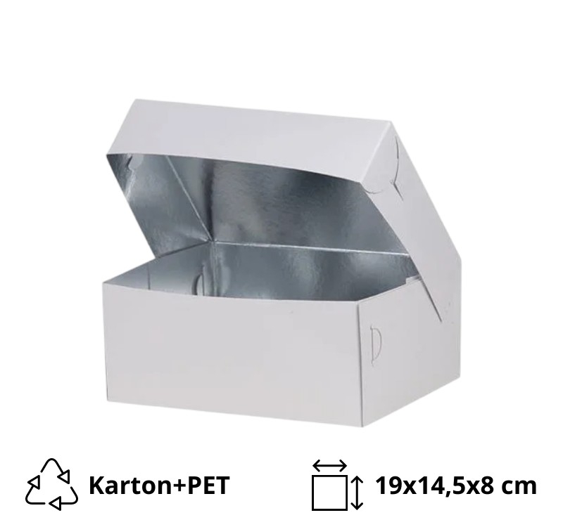 Kutije za roštilj 1 kg 19х14,5х8 cm bela [129 kom/pak]