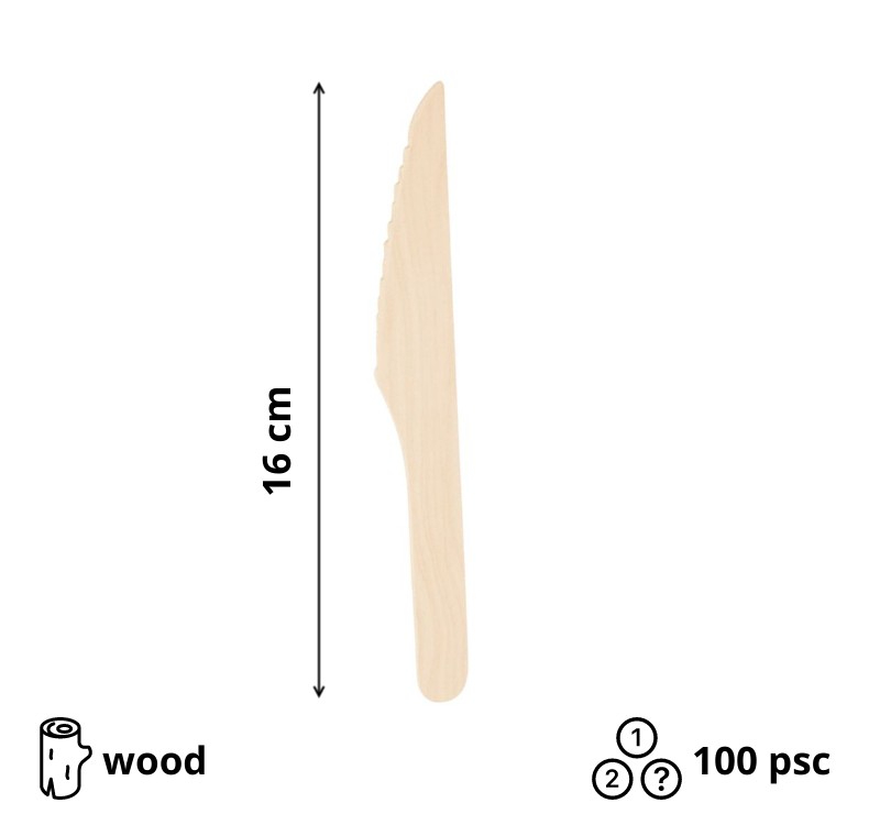 Nož drven 16 cm 100 kom