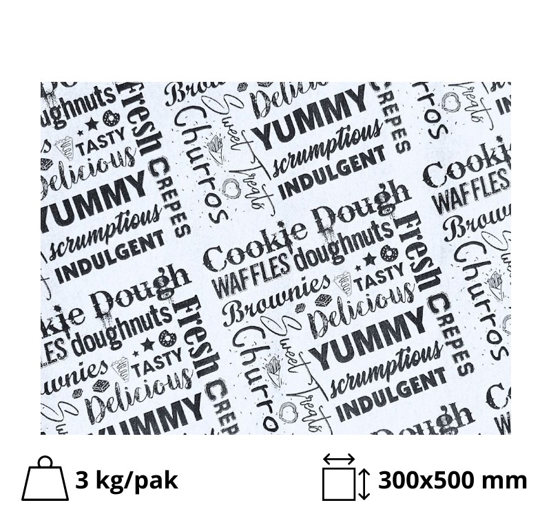 Omot za hamburger novinski 30×50 1000 kom