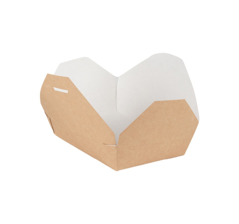 Kartonska kutija 950 ml 128x108x65 mm kraft/belo 50 kom