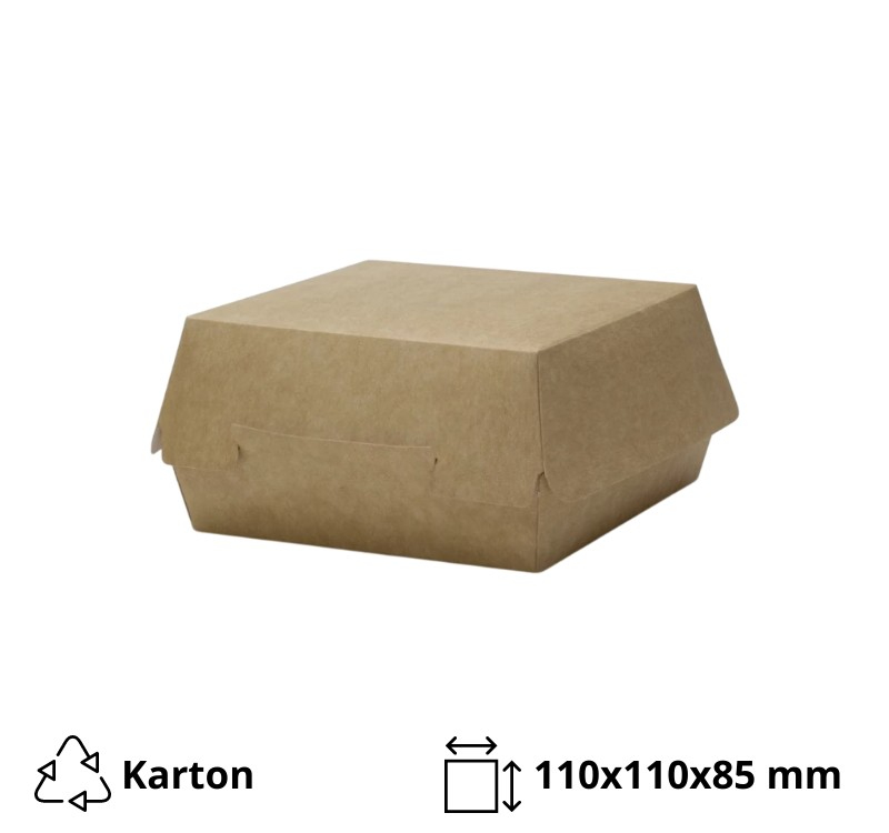 Kutija za hamburger 110х110х85 mm, kraft