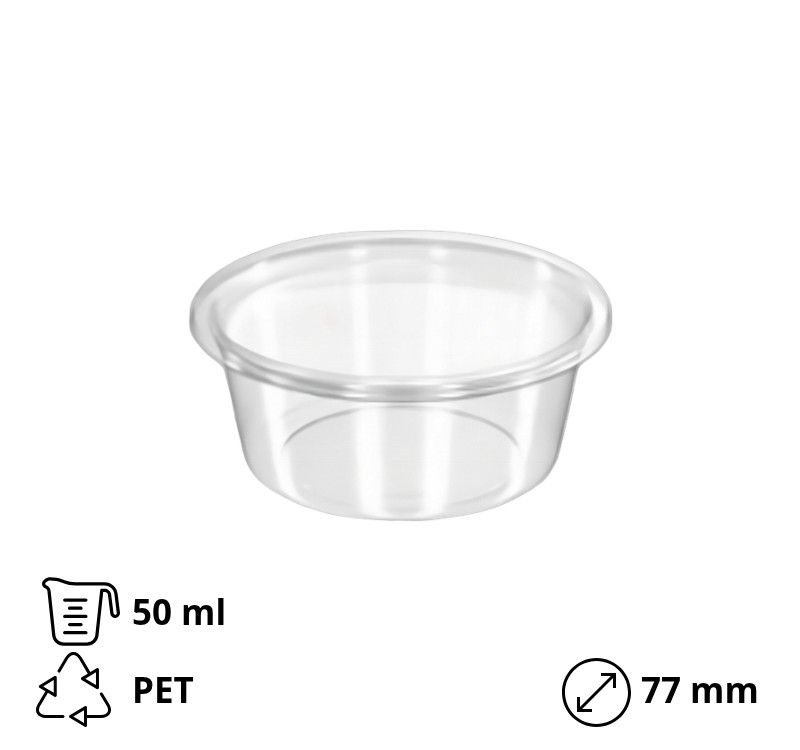 Posuda za sos sa poklopcem 50 ml 1000 kom