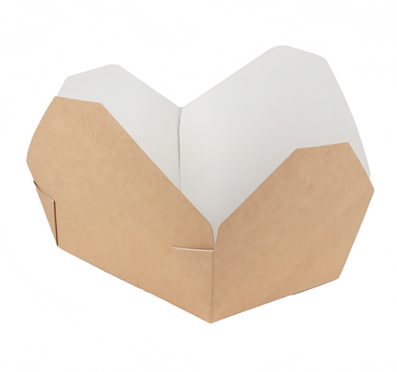 Kartonska kutija 1550 ml 172x138x65 mm kraft/bela 50 kom