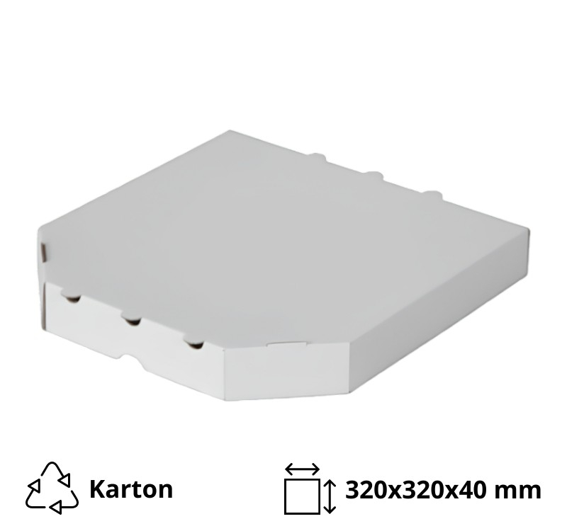 Kutija za picu 320×320х40 mm bel/kraft [50 kom/pak]