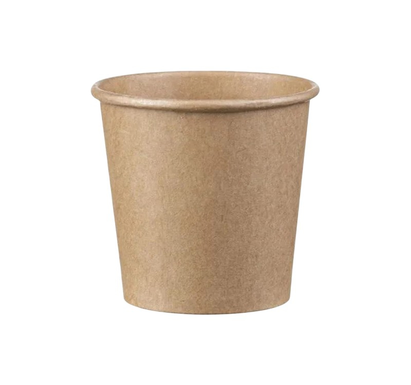 Čaša papirnata 1-sl 100 ml d=65 mm kraft SUP 50 kom
