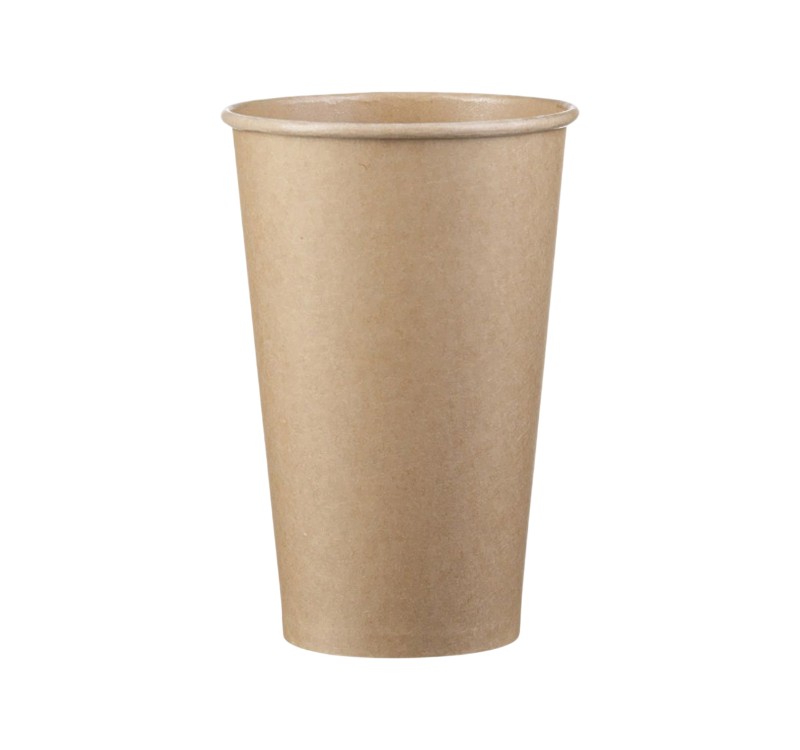 Čaša papirnata 1-sl 450 ml d=90 mm kraft SUP 50 kom