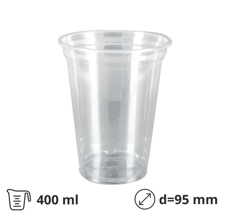 Čaša rPET 400 ml d=95 mm 50 kom