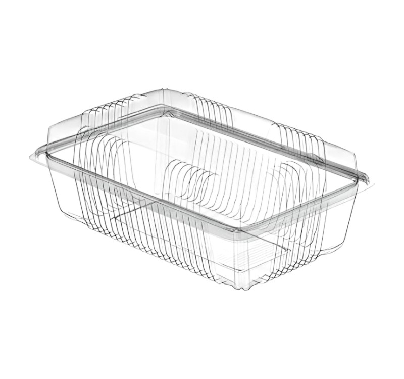 Posuda sa poklopcem PET 1000 ml 212×150×70 mm [100 kom/pak]