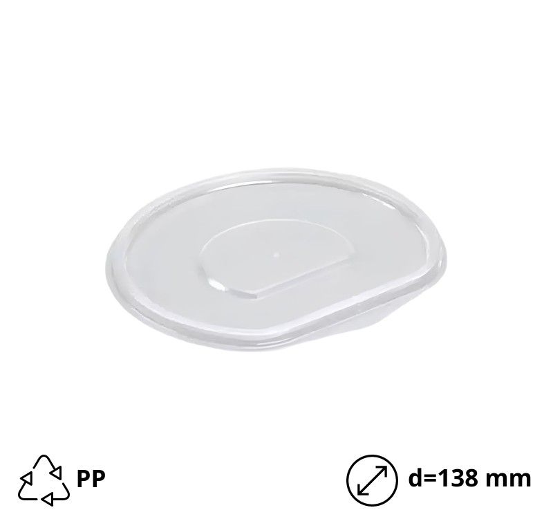 Posuda sa poklopcem PP za toplu hranu 220х138х42 mm 500 ml crna [50 kom/pak] (komplet)