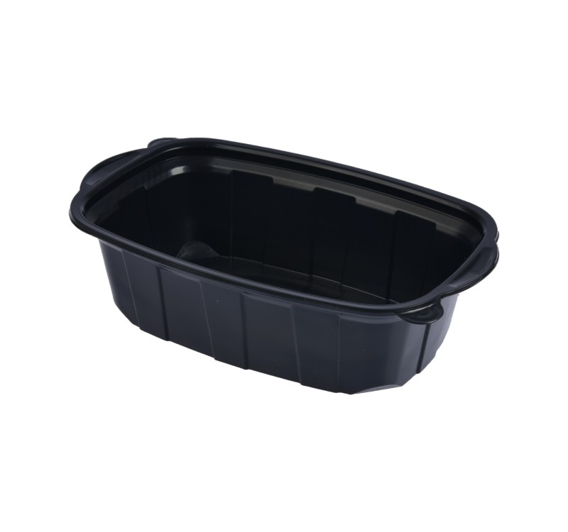 Posuda PP za toplu hranu 220х138х58 mm 750 ml crna [50 kom/pak]