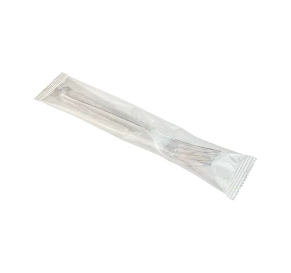 Komplet 1/1 plastični (viljuška) u posebnom pakovanju transparentan