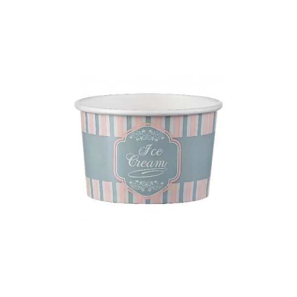 Papirnata skodelica 120 ml (4oz) ICE CREAM design d=7,7cm, h=4,8cm