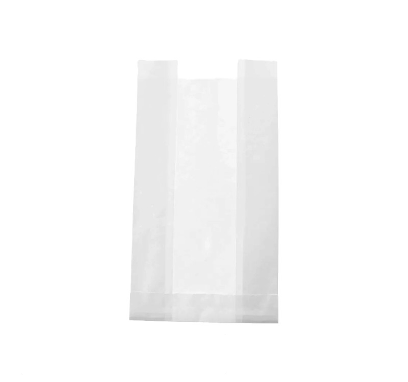 Papirna kesa s prozorom 140(60)х60х250 mm bela [600 kom/pak]