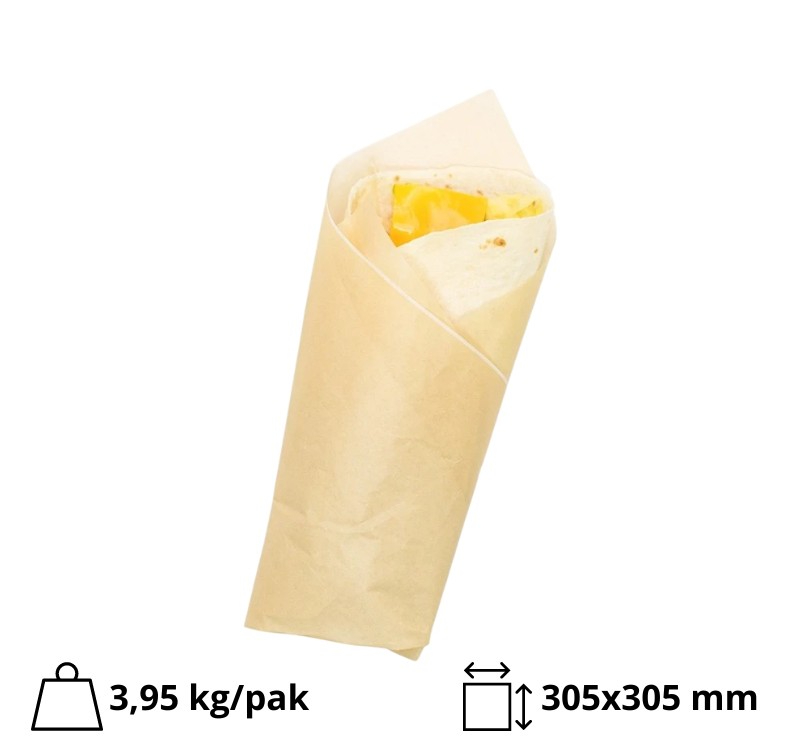 Omot za hamburgere 305х305 mm kraft [1000 kom/pak]