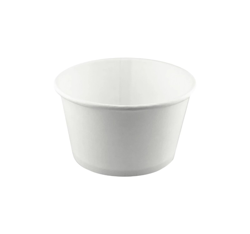Kartonska kutija sa poklopcem za supu 500 ml d=121 mm h=72 mm bijela 500 kom ( kom/pak) [50 kom/pak]