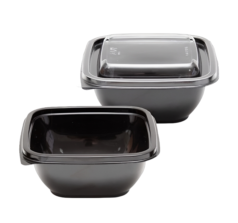 Posuda PET PolyER 375 ml 126х126х51,5 mm crna [50 kom/pak]