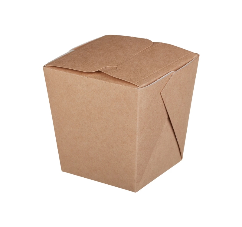 Kartonska kutija za nudle/pastu 560 ml 90х90х100 mm pravougaono dno kraft [420 kom/pak]