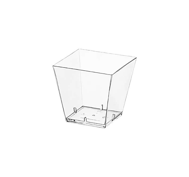 Posuda Romb PS 95 ml 55х56 mm providna [25 kom/pak]