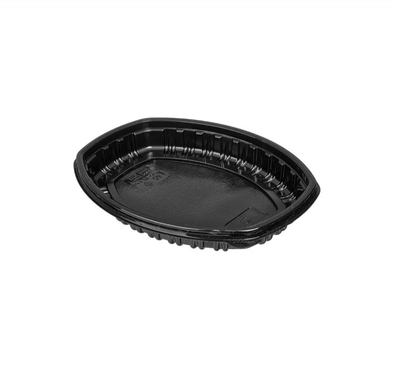 Posuda sa poklopcem PP 1450 ml 257х202x70mm crna, 300 kom (komplet)